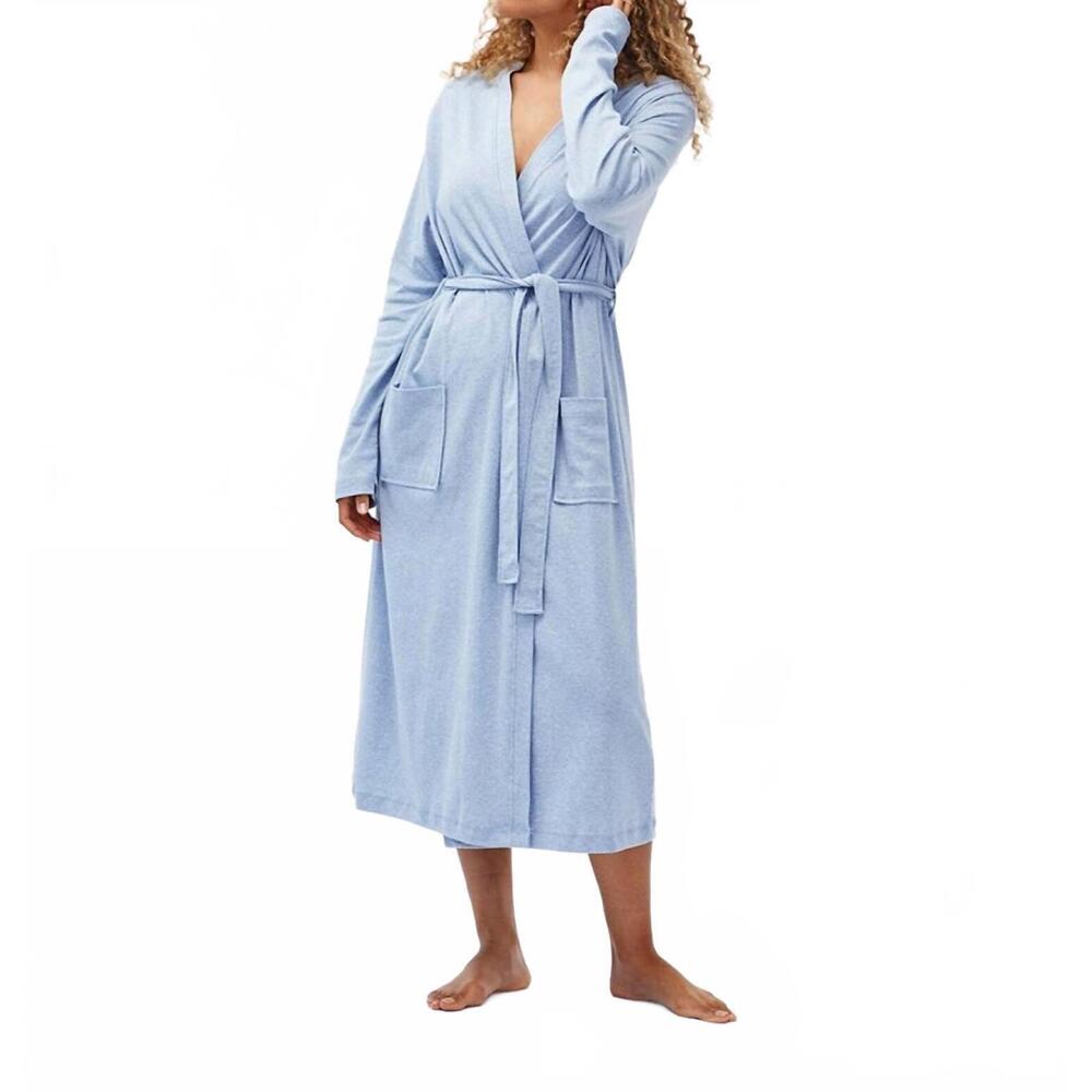 NEW UNDER THE CANOPY organic robe in light blue